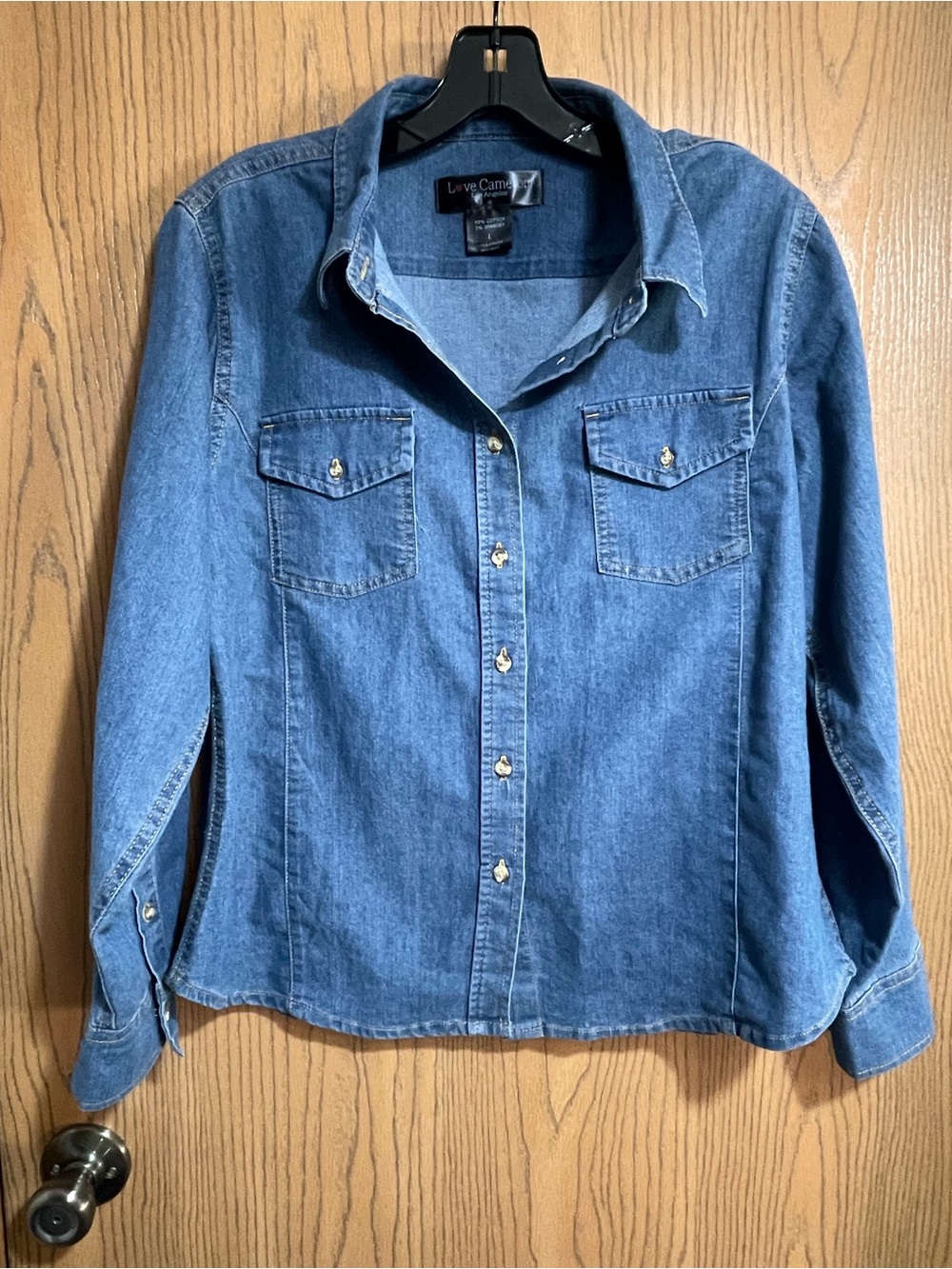 Blue Denim Button-Down Shirt